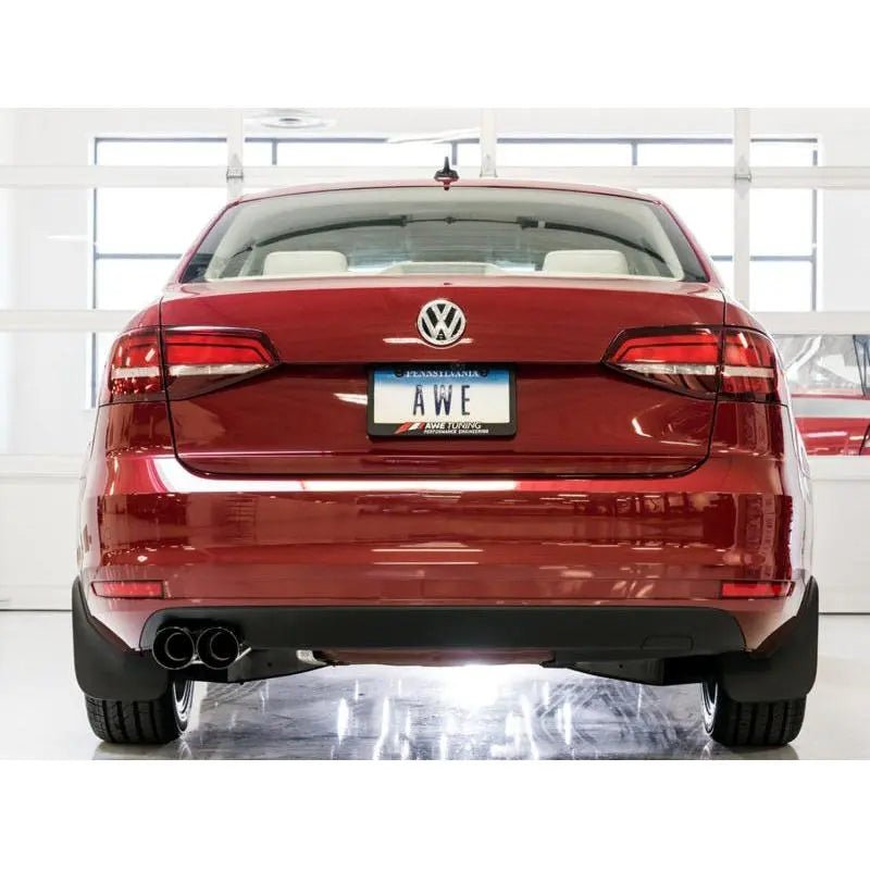AWE Tuning 09-14 Volkswagen Jetta Mk6 1.4T Track Edition Exhaust - Diamond Black Tips - Get it from Bo