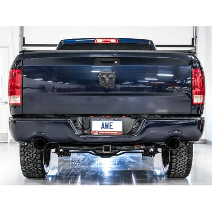 AWE Tuning 09-18 RAM 1500 5.7L (w/Cutouts) 0FG Dual Rear Exit Cat-Back Exhaust - Diamond Black Tips NP Motorsports