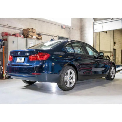 AWE Tuning 13-18 BMW 320i (F30) Touring Edition Exhaust w/ Perfomance Mid Pipe - Diamond Black Tips NP Motorsports