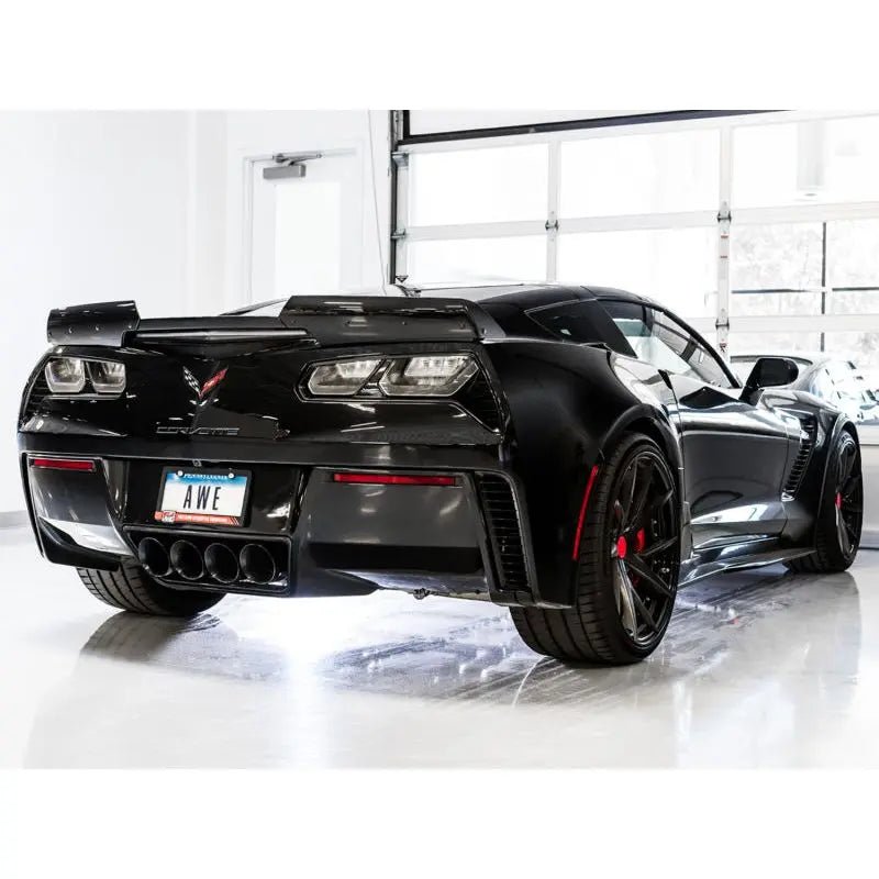 AWE Tuning 14-19 Chevy Corvette C7 Z06/ZR1 Track Edition Axle-Back Exhaust w/Black Tips - Get it from Bo