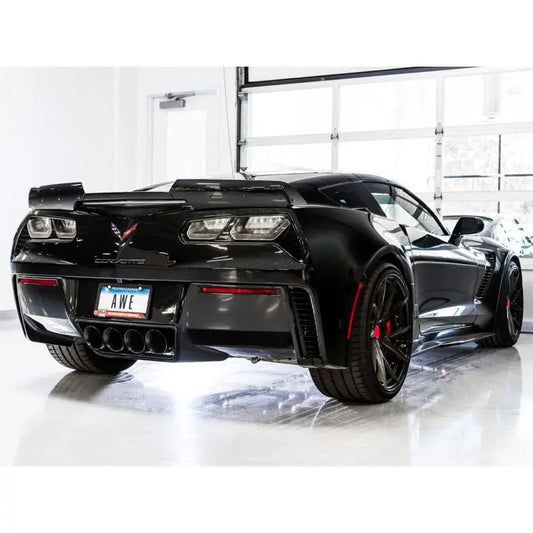 AWE Tuning 14-19 Chevy Corvette C7 Z06/ZR1 Track Edition Axle-Back Exhaust w/Black Tips - Get it from Bo