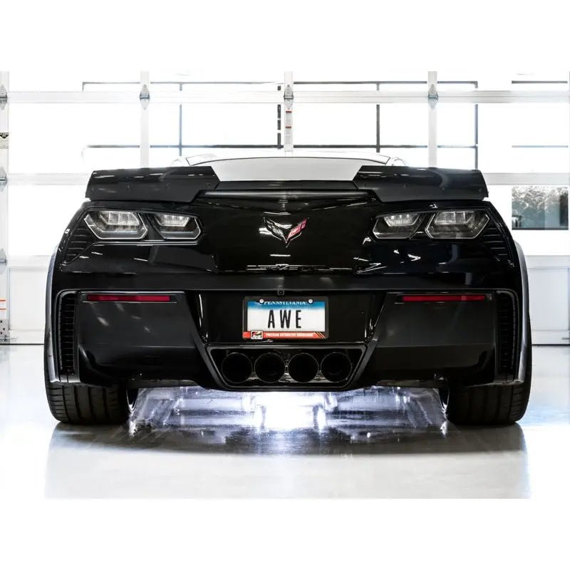 AWE Tuning 14-19 Chevy Corvette C7 Z06/ZR1 Track Edition Axle-Back Exhaust w/Black Tips - Get it from Bo