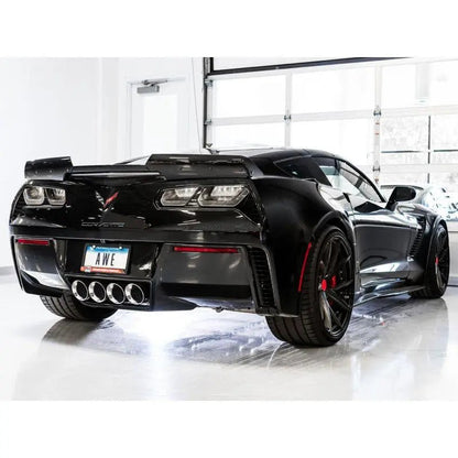 AWE Tuning 14-19 Chevy Corvette C7 Z06/ZR1 (w/o AFM) Track Edition Axle-Back Exhaust w/Chrome Tips - Get it from Bo