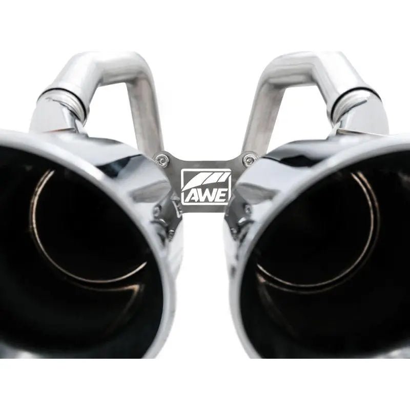 AWE Tuning 14-19 Chevy Corvette C7 Z06/ZR1 (w/o AFM) Track Edition Axle-Back Exhaust w/Chrome Tips - Get it from Bo
