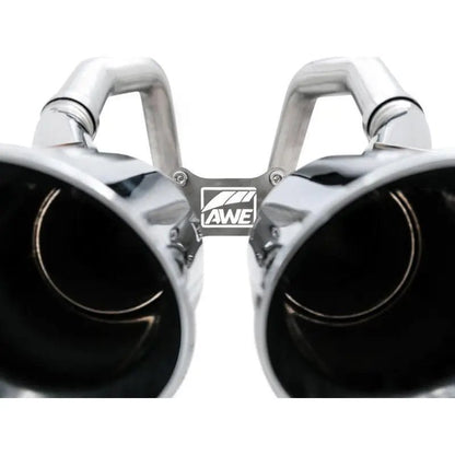 AWE Tuning 14-19 Chevy Corvette C7 Z06/ZR1 (w/o AFM) Track Edition Axle-Back Exhaust w/Chrome Tips - Get it from Bo