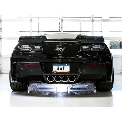 AWE Tuning 14-19 Chevy Corvette C7 Z06/ZR1 (w/o AFM) Track Edition Axle-Back Exhaust w/Chrome Tips - Get it from Bo