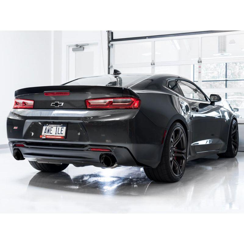 AWE Tuning 16-19 Chevrolet Camaro SS Axle-back Exhaust - Touring Edition (Diamond Black Tips) NP Motorsports