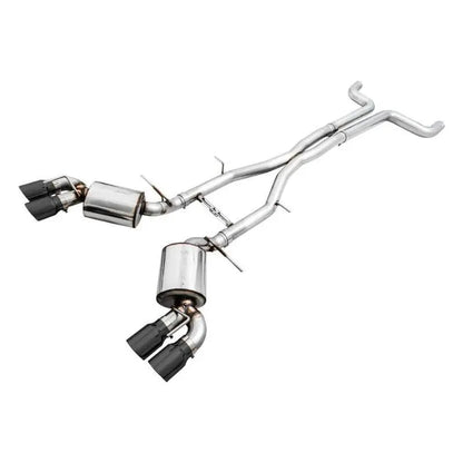AWE Tuning 16-19 Chevy Camaro SS Non-Res Cat-Back Exhaust -Touring Edition (Quad Diamond Black Tips) NP Motorsports