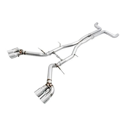 AWE Tuning 16-19 Chevy Camaro SS Non-Res Cat-Back Exhaust - Track Edition (Quad Chrome Silver Tips) NP Motorsports