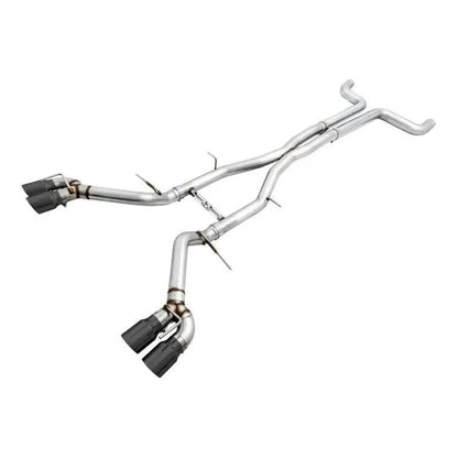 AWE Tuning 16-19 Chevy Camaro SS Non-Res Cat-Back Exhaust - Track Edition (Quad Diamond Black Tips) NP Motorsports