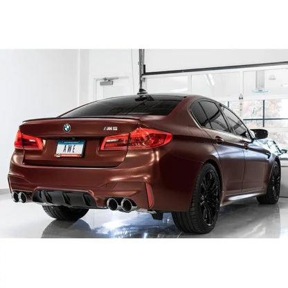 AWE Tuning 18-19 BMW F90 M5 SwitchPatch Cat-Back Exhaust- Black Diamond Tips - Get it from Bo