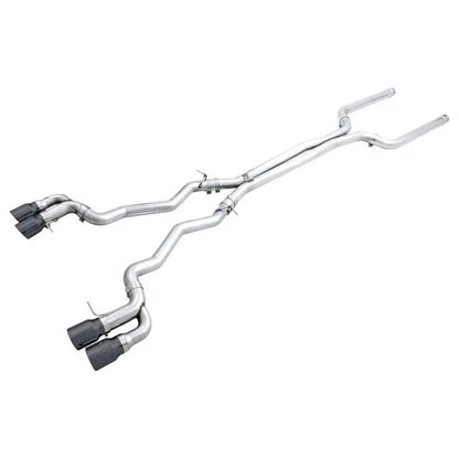 AWE Tuning 18-19 BMW M5 (F90) 4.4T AWD Cat-back Exhaust - Track Edition (Diamond Black Tips) - Get it from Bo