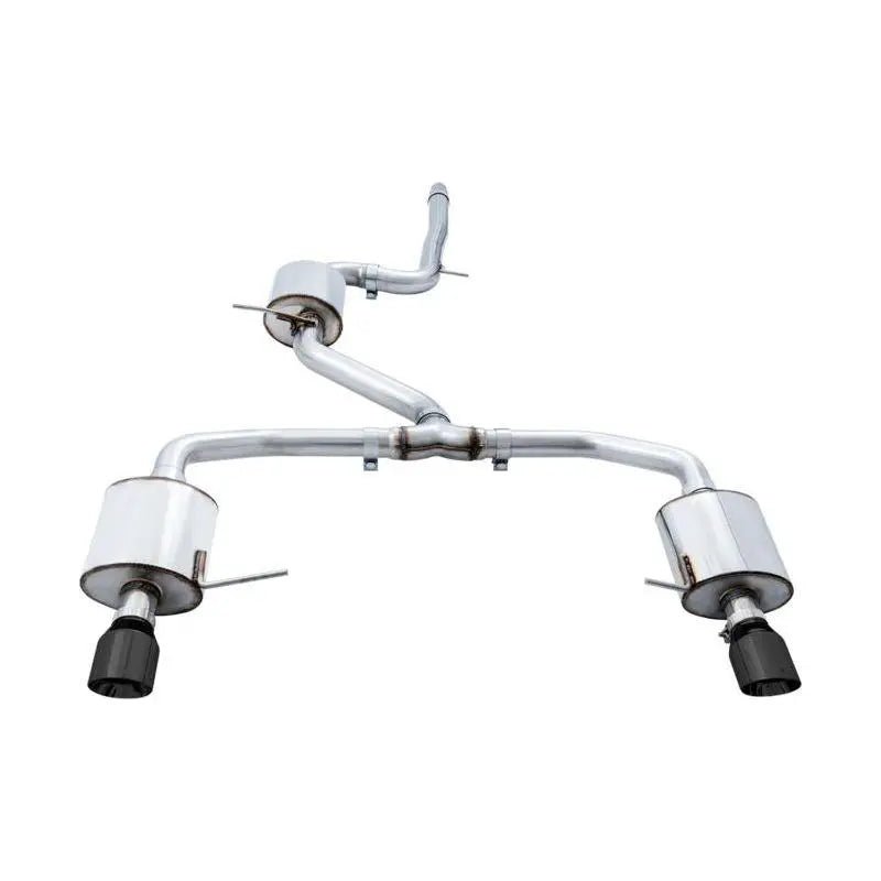 AWE Tuning 18-21 Volkswagen Jetta GLI Mk7 Touring Exhaust - Diamond Black Tips (Fits High-Flow DP) - Get it from Bo