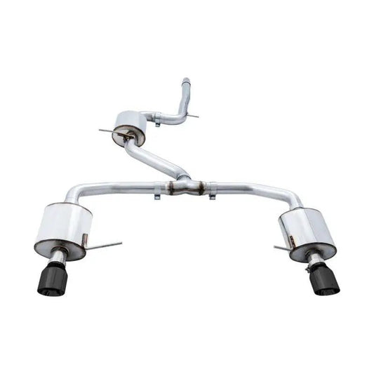 AWE Tuning 18-21 Volkswagen Jetta GLI Mk7 Touring Exhaust - Diamond Black Tips (Fits High-Flow DP) - Get it from Bo
