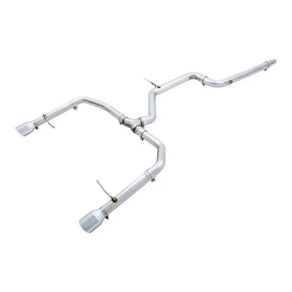 AWE Tuning 18-21 Volkswagen Jetta GLI Mk7 Track Edition Exhaust - Chrome Silver Tips (Fits OEM DP) - Get it from Bo