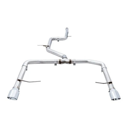 AWE Tuning 18-21 Volkswagen Jetta GLI Mk7 Track Edition Exhaust - Chrome Silver Tips (Fits OEM DP) - Get it from Bo