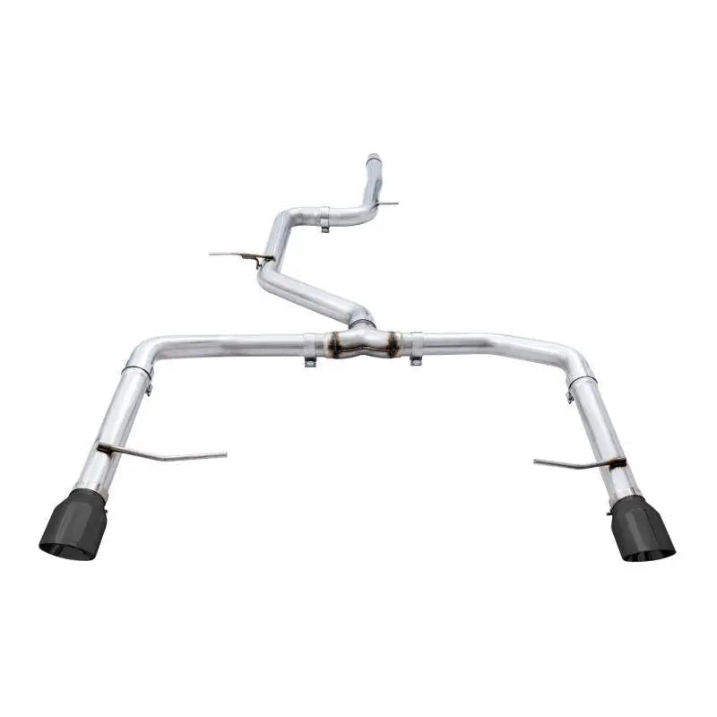 AWE Tuning 18-21 Volkswagen Jetta GLI Mk7 Track Edition Exhaust - Diamond Black Tips (Fits OEM DP) - Get it from Bo