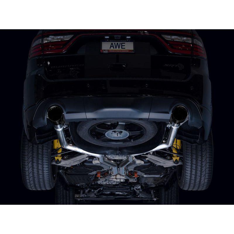 AWE Tuning 18-23 Dodge Durango SRT & Hellcat Track Edition Exhaust - Diamond Black Tips NP Motorsports