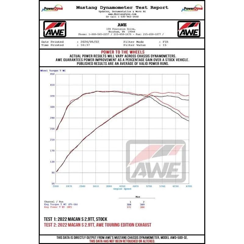 AWE Tuning 19-21 Porsche Macan 3.0T/2.9TT Touring Edition Catback Exhaust w/ Diamond Black Tips - Get it from Bo