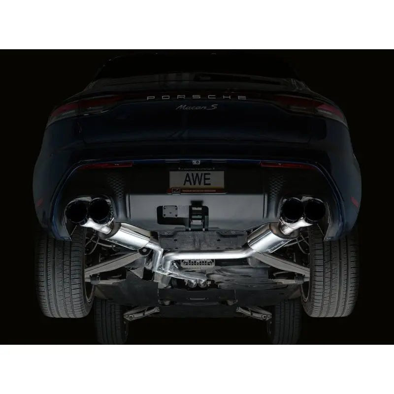 AWE Tuning 19-21 Porsche Macan 3.0T/2.9TT Touring Edition Catback Exhaust w/ Diamond Black Tips - Get it from Bo