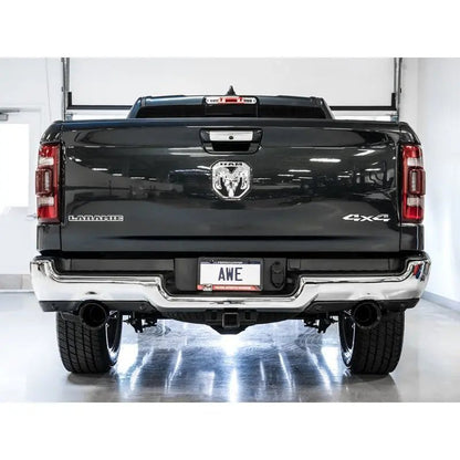 AWE Tuning 19-21 RAM 1500 5.7L (w/Cutouts) 0FG Dual Rear Exit Cat-Back Exhaust - Diamond Black Tips - Get it from Bo