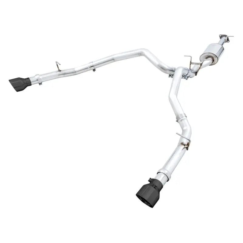 AWE Tuning 19-21 RAM 1500 5.7L (w/Cutouts) 0FG Dual Rear Exit Cat-Back Exhaust - Diamond Black Tips - Get it from Bo