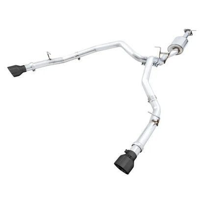 AWE Tuning 19-21 RAM 1500 5.7L (w/Cutouts) 0FG Dual Rear Exit Cat-Back Exhaust - Diamond Black Tips - Get it from Bo