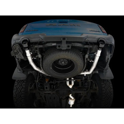 AWE Tuning 19-21 RAM 1500 5.7L (w/Cutouts) 0FG Dual Rear Exit Cat-Back Exhaust - Diamond Black Tips - Get it from Bo