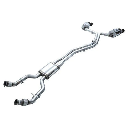 AWE Tuning 19-23 Audi C8 S6/S7 2.9T V6 AWD Touring Edition Exhaust - Diamond Black Tips NP Motorsports