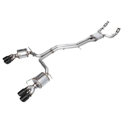 AWE Tuning 19-23 Audi C8 S6/S7 2.9T V6 AWD Touring Edition Exhaust - Diamond Black Tips - Get it from Bo
