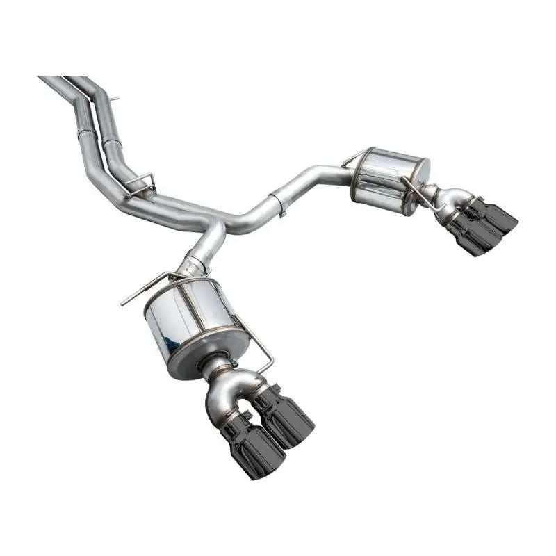 AWE Tuning 19-23 Audi C8 S6/S7 2.9T V6 AWD Touring Edition Exhaust - Diamond Black Tips - Get it from Bo