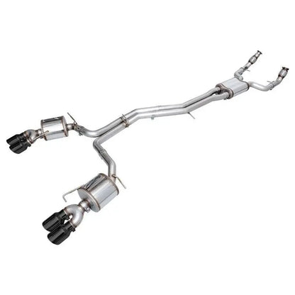 AWE Tuning 19-23 Audi C8 S6/S7 2.9T V6 AWD Touring Edition Exhaust - Diamond Black Tips NP Motorsports