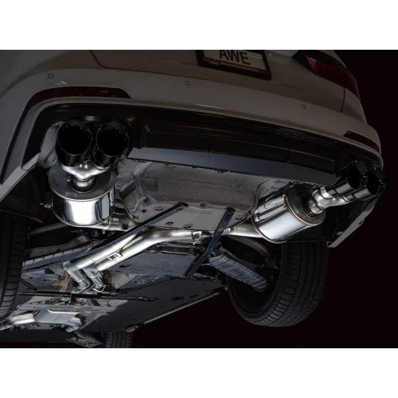 AWE Tuning 19-23 Audi C8 S6/S7 2.9T V6 AWD Touring Edition Exhaust - Diamond Black Tips - Get it from Bo