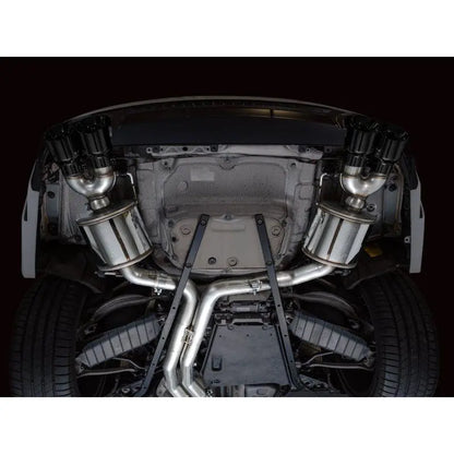 AWE Tuning 19-23 Audi C8 S6/S7 2.9T V6 AWD Touring Edition Exhaust - Diamond Black Tips NP Motorsports