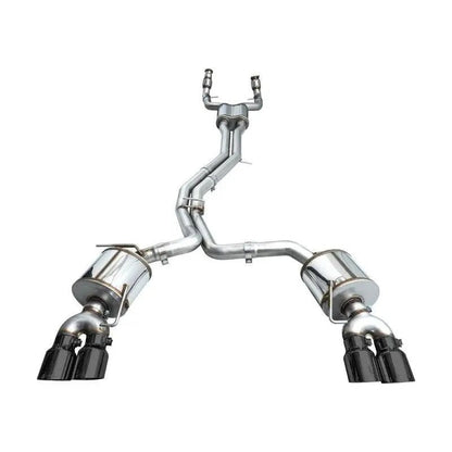 AWE Tuning 19-23 Audi C8 S6/S7 2.9T V6 AWD Touring Edition Exhaust - Diamond Black Tips - Get it from Bo