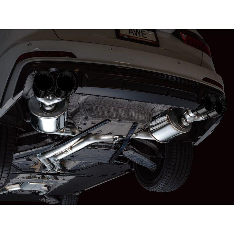 AWE Tuning 19-23 Audi C8 S6/S7 2.9T V6 AWD Touring Edition Exhaust - Diamond Black Tips NP Motorsports