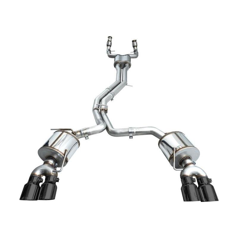 AWE Tuning 19-23 Audi C8 S6/S7 2.9T V6 AWD Touring Edition Exhaust - Diamond Black Tips NP Motorsports