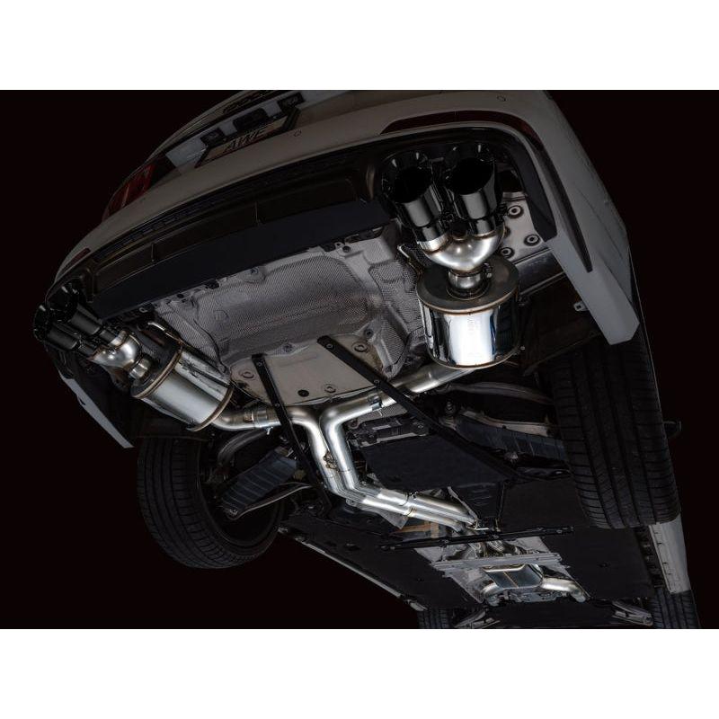 AWE Tuning 19-23 Audi C8 S6/S7 2.9T V6 AWD Touring Edition Exhaust - Diamond Black Tips NP Motorsports