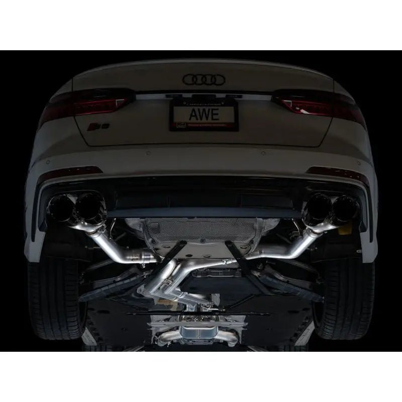 AWE Tuning 19-23 Audi C8 S6/S7 2.9T V6 AWD Track Edition Exhaust - Diamond Black Tips - Get it from Bo