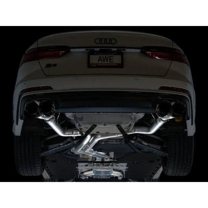 AWE Tuning 19-23 Audi C8 S6/S7 2.9T V6 AWD Track Edition Exhaust - Diamond Black Tips - Get it from Bo