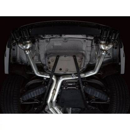 AWE Tuning 19-23 Audi C8 S6/S7 2.9T V6 AWD Track Edition Exhaust - Diamond Black Tips - Get it from Bo