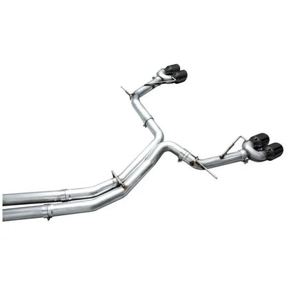 AWE Tuning 19-23 Audi C8 S6/S7 2.9T V6 AWD Track Edition Exhaust - Diamond Black Tips - Get it from Bo