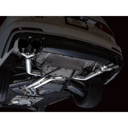 AWE Tuning 19-23 Audi C8 S6/S7 2.9T V6 AWD Track Edition Exhaust - Diamond Black Tips - Get it from Bo