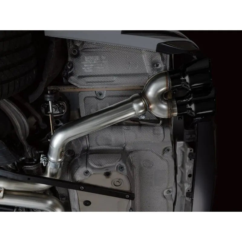 AWE Tuning 19-23 Audi C8 S6/S7 2.9T V6 AWD Track Edition Exhaust - Diamond Black Tips - Get it from Bo