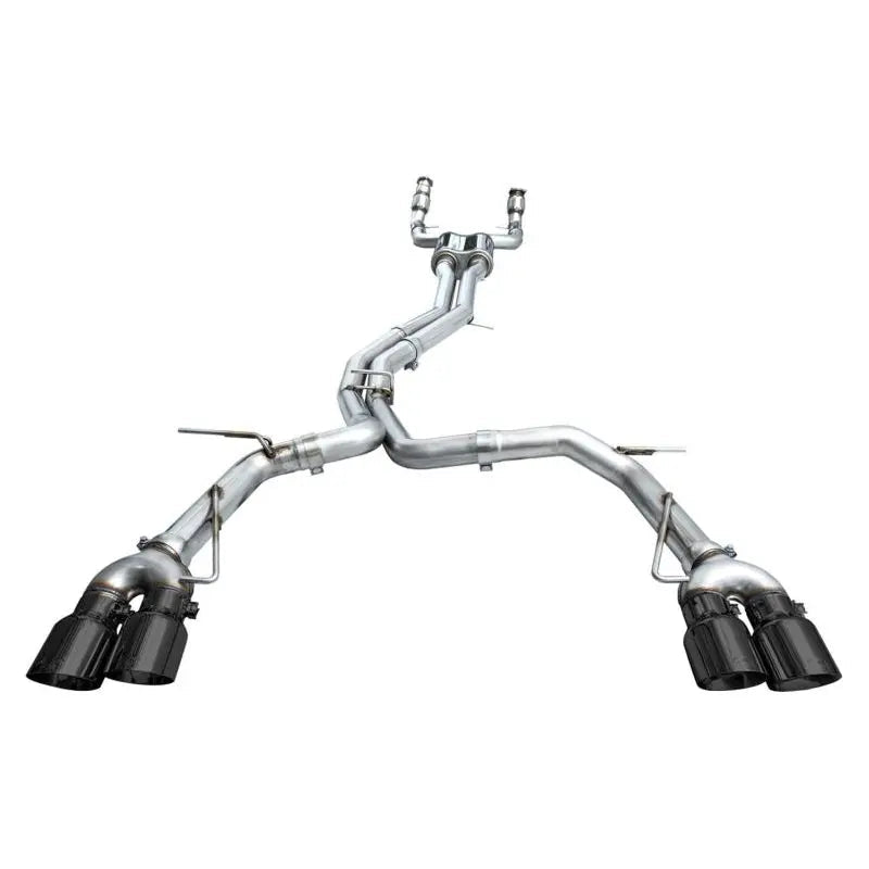 AWE Tuning 19-23 Audi C8 S6/S7 2.9T V6 AWD Track Edition Exhaust - Diamond Black Tips - Get it from Bo