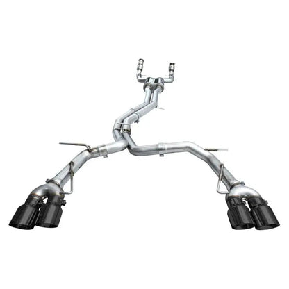 AWE Tuning 19-23 Audi C8 S6/S7 2.9T V6 AWD Track Edition Exhaust - Diamond Black Tips - Get it from Bo