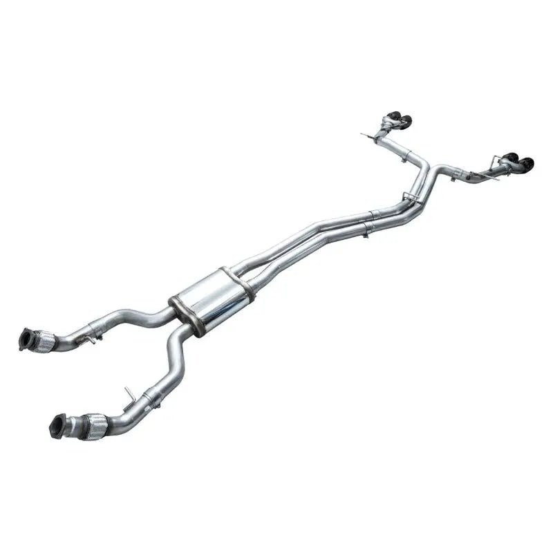 AWE Tuning 19-23 Audi C8 S6/S7 2.9T V6 AWD Track Edition Exhaust - Diamond Black Tips - Get it from Bo
