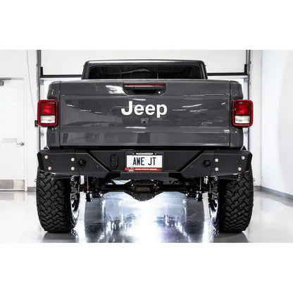 AWE Tuning 20-21 Jeep Gladiator JT 3.6L Tread Edition Cat-Back Dual Exhaust - Diamond Black Tip NP Motorsports