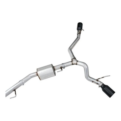 AWE Tuning 20-21 Jeep Gladiator JT 3.6L Tread Edition Cat-Back Dual Exhaust - Diamond Black Tip NP Motorsports