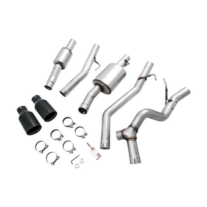 AWE Tuning 20-21 Jeep Gladiator JT 3.6L Tread Edition Cat-Back Dual Exhaust - Diamond Black Tip NP Motorsports